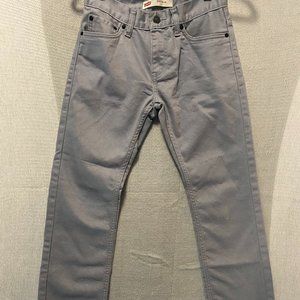 Levi's 511 Jeans - Boys - Sz 14 Regular - 27x27 Light Gray denim, straight cut